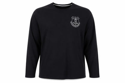 Everton Men’s Black Long Sleeve Cotton T-Shirt Size 3XL Football Top