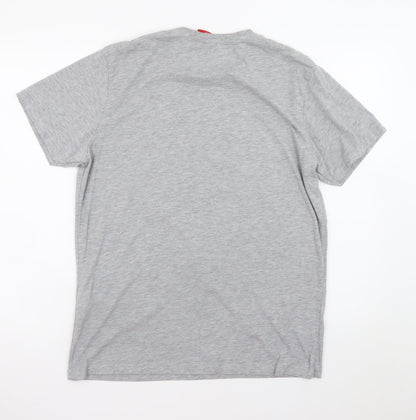 Coca-Cola Men's Grey Christmas Truck Graphic T-Shirt XL