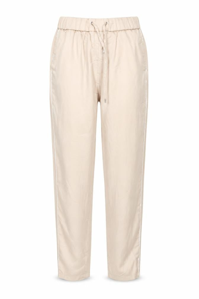 Manière De Voir Women's Beige Jogger Trousers Size 10 Polyester
