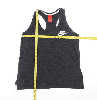 Nike Men's Black Sleeveless Sports T-Shirt M Cotton Blend
