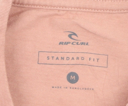 Rip Curl Men’s Beige Graphic Pocket Regular Fit Cotton T-Shirt M