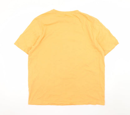 George Scooby-Doo Men’s Orange XL Graphic BBQ T-Shirt Funny Short Sleeve