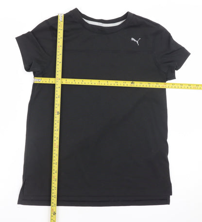 Puma Mens Black Drycell Athletic Fit Short Sleeve T-Shirt Size L