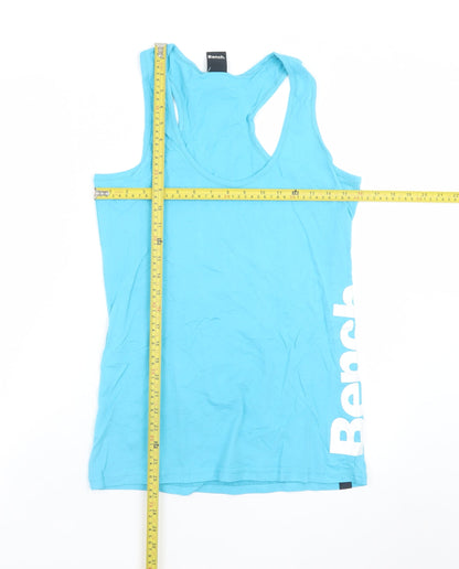 Bench Womens Blue Racerback Cotton Tank Top L