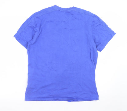 Umbro Men's Blue Huddersfield Town Short Sleeve T-Shirt Size M