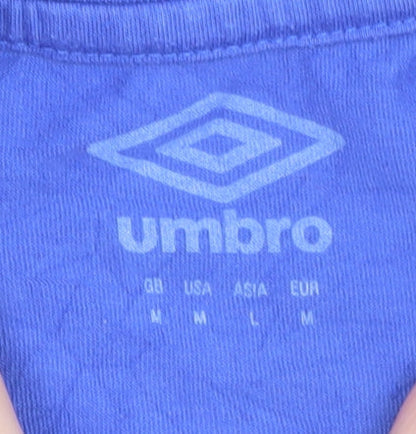 Umbro Men's Blue Huddersfield Town Short Sleeve T-Shirt Size M