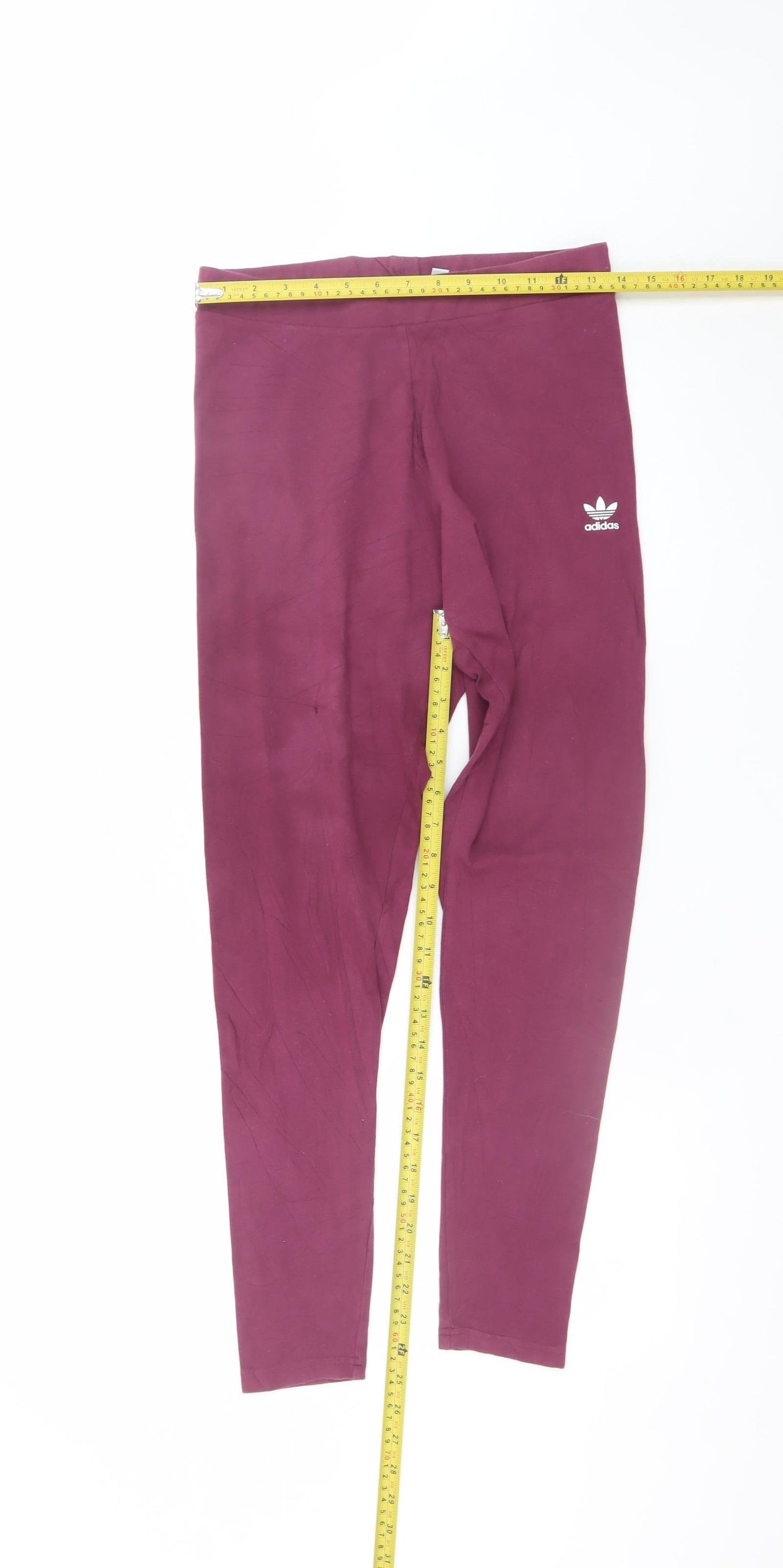 Adidas Women’s Purple Cotton Stretch Leggings Size 16
