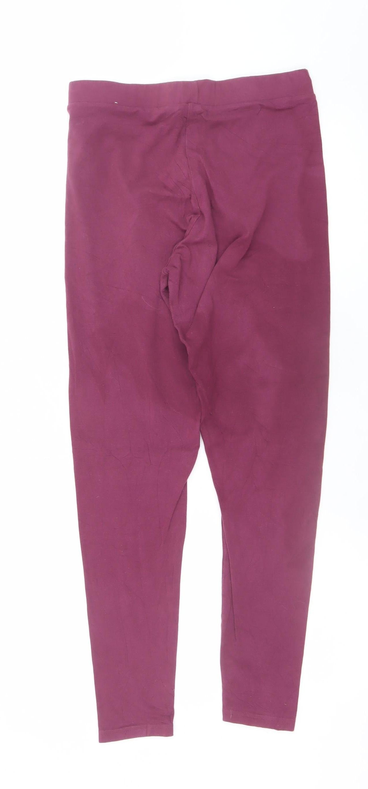 Adidas Women’s Purple Cotton Stretch Leggings Size 16