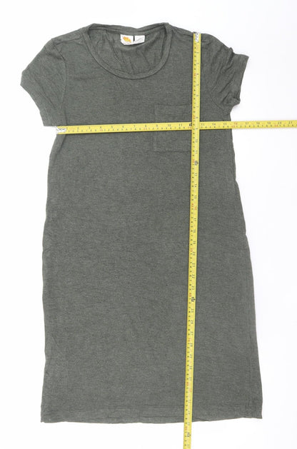 C&C California Women’s Grey T-Shirt Dress S Short Sleeve Casual