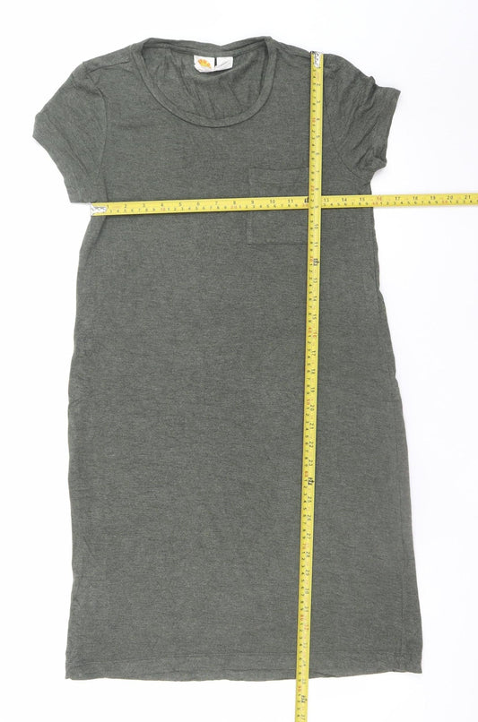 C&C California Women’s Grey T-Shirt Dress S Short Sleeve Casual