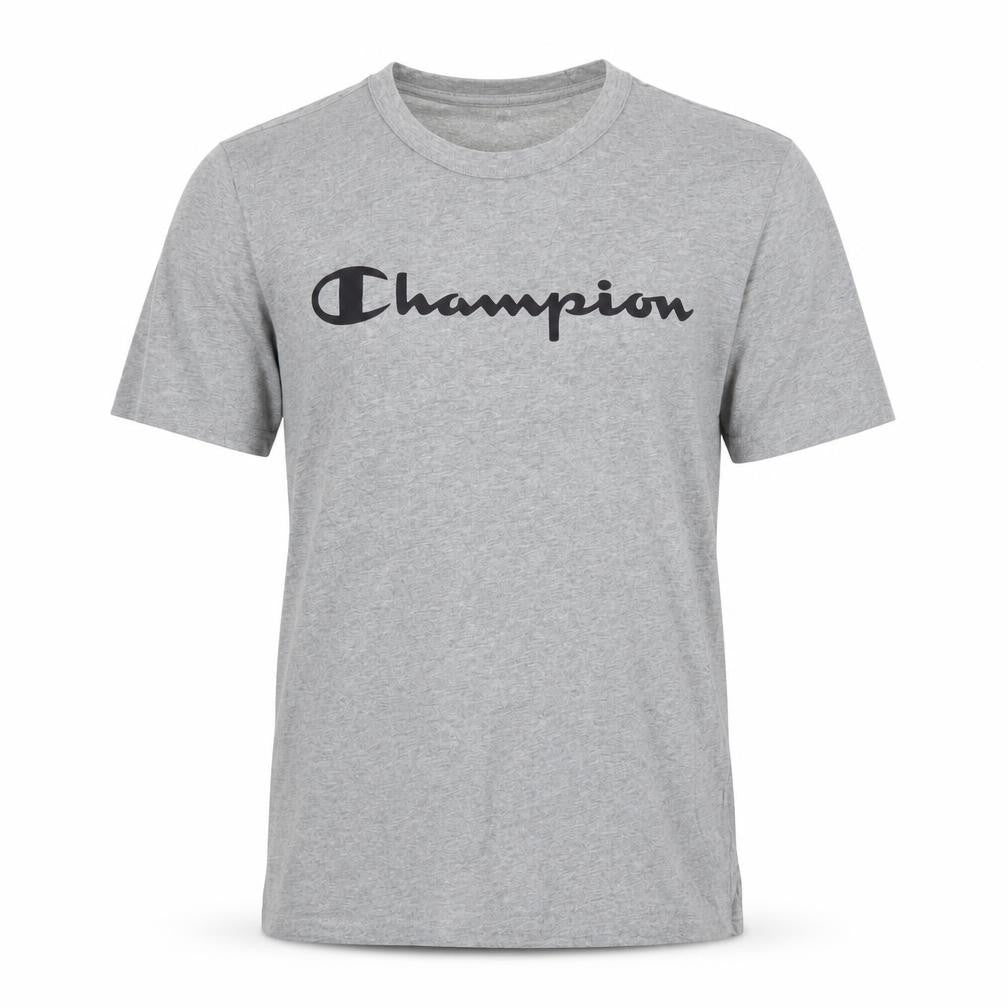 Champion Men's Grey Crew Neck Short Sleeve T-Shirt Size S