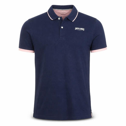 Jack & Jones Originals Men's Navy Polo Shirt M Cotton Classic Fit