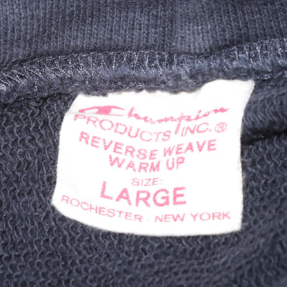Champion Men's Blue Reverse Weave Pullover Hoodie Size L