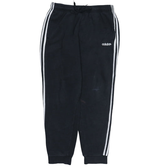 Adidas Men's Black Jogger Trousers L Fleece Regular Fit Sportswear