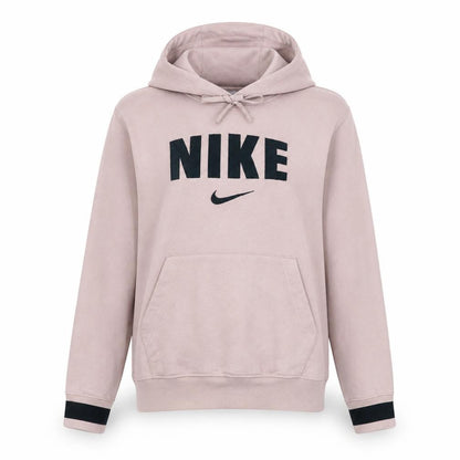 Nike Womens Pink XS Pullover Hoodie Cotton Logo Sweatshirt