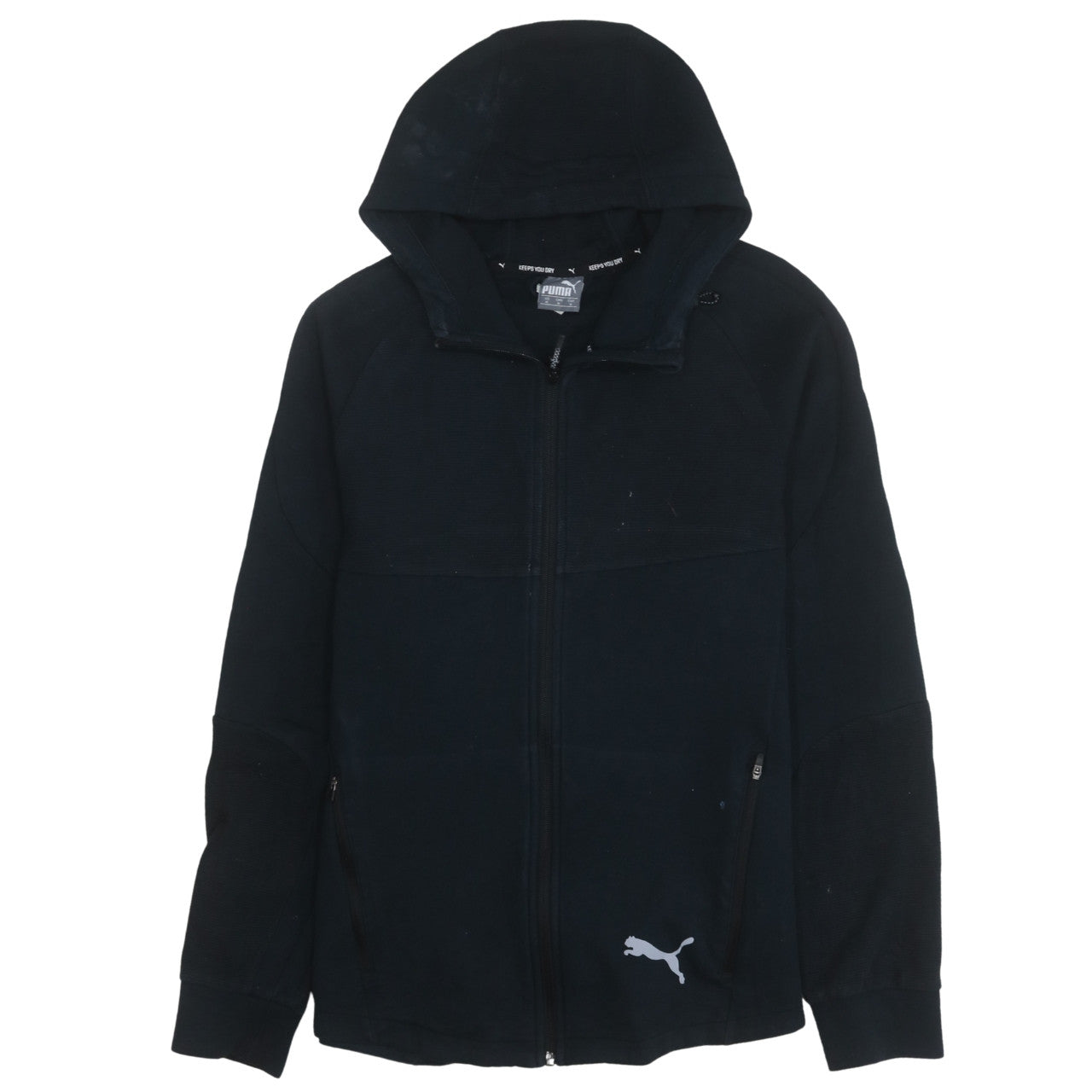 Puma Men's Black Full Zip Hoodie Size M Sportswear Fleece