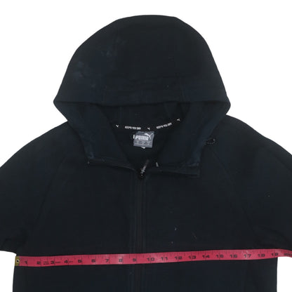 Puma Men's Black Full Zip Hoodie Size M Sportswear Fleece