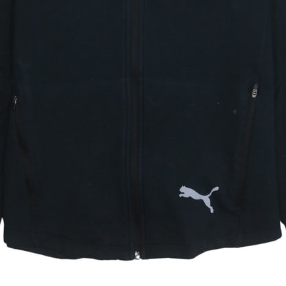 Puma Men's Black Full Zip Hoodie Size M Sportswear Fleece