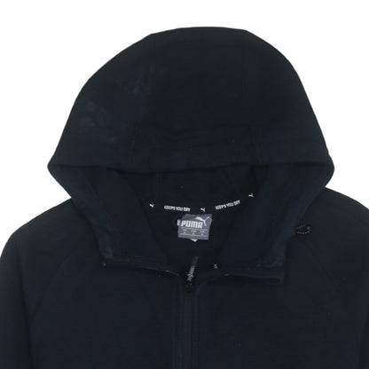 Puma Men's Black Full Zip Hoodie Size M Sportswear Fleece