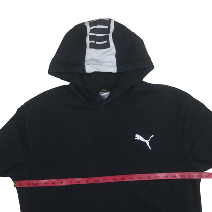 Puma Men's Black L Pullover Hoodie Sports Logo Lightweight