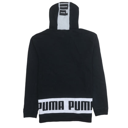 Puma Men's Black L Pullover Hoodie Sports Logo Lightweight