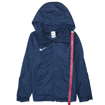 Nike Boys Blue Hooded Windbreaker Jacket XL (158cm) Storm-Fit
