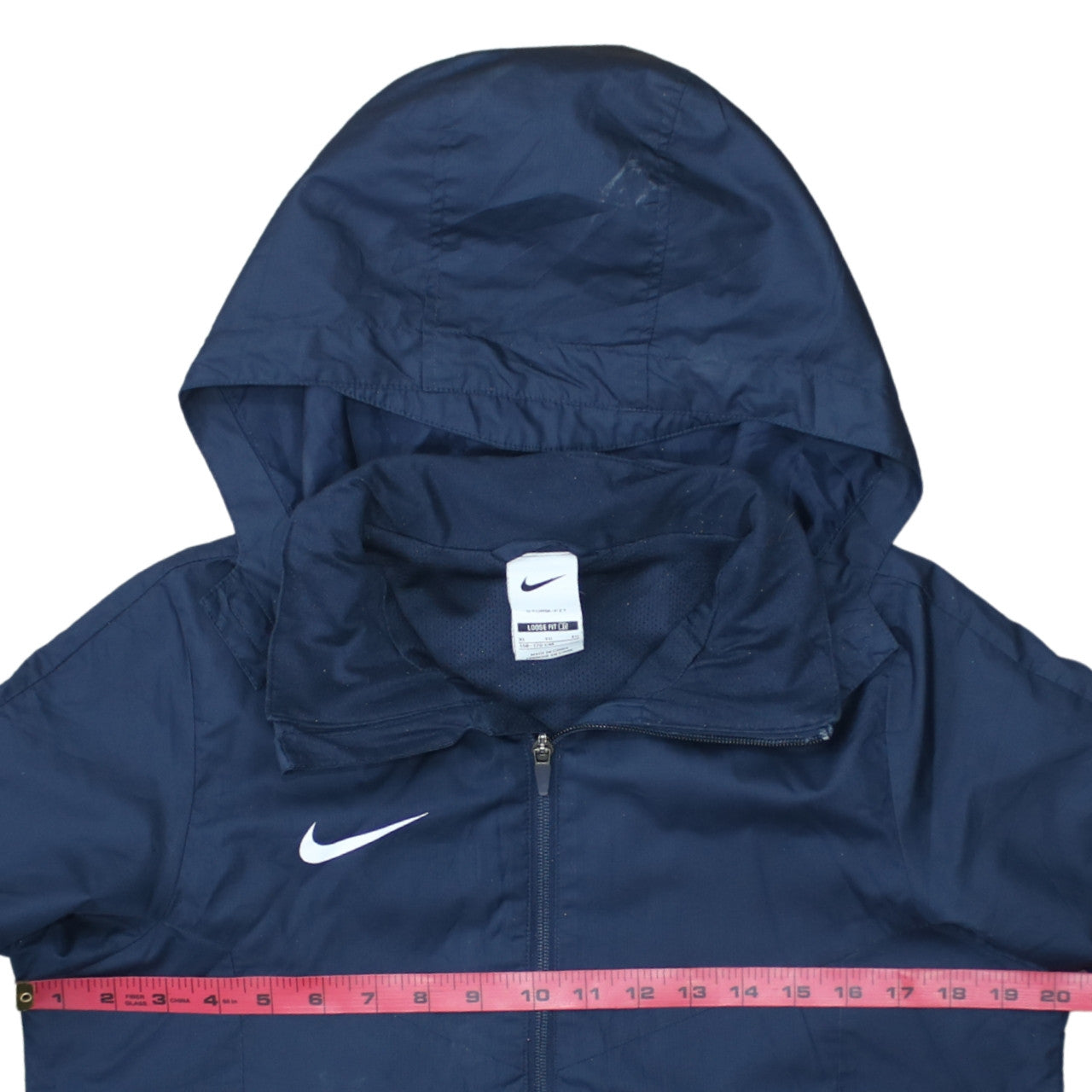 Nike Boys Blue Hooded Windbreaker Jacket XL (158cm) Storm-Fit
