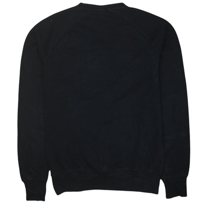 Ellesse Men's Black Crew Neck Embroidered Sweatshirt Size S