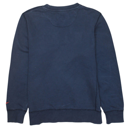 Nike Boys Navy Blue Crew Neck Pullover Sweatshirt 12-13 Years Cotton Blend