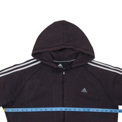 Adidas Men's Black XL Full Zip Hoodie Essentials Cotton Blend
