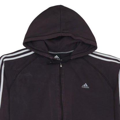 Adidas Men's Black XL Full Zip Hoodie Essentials Cotton Blend