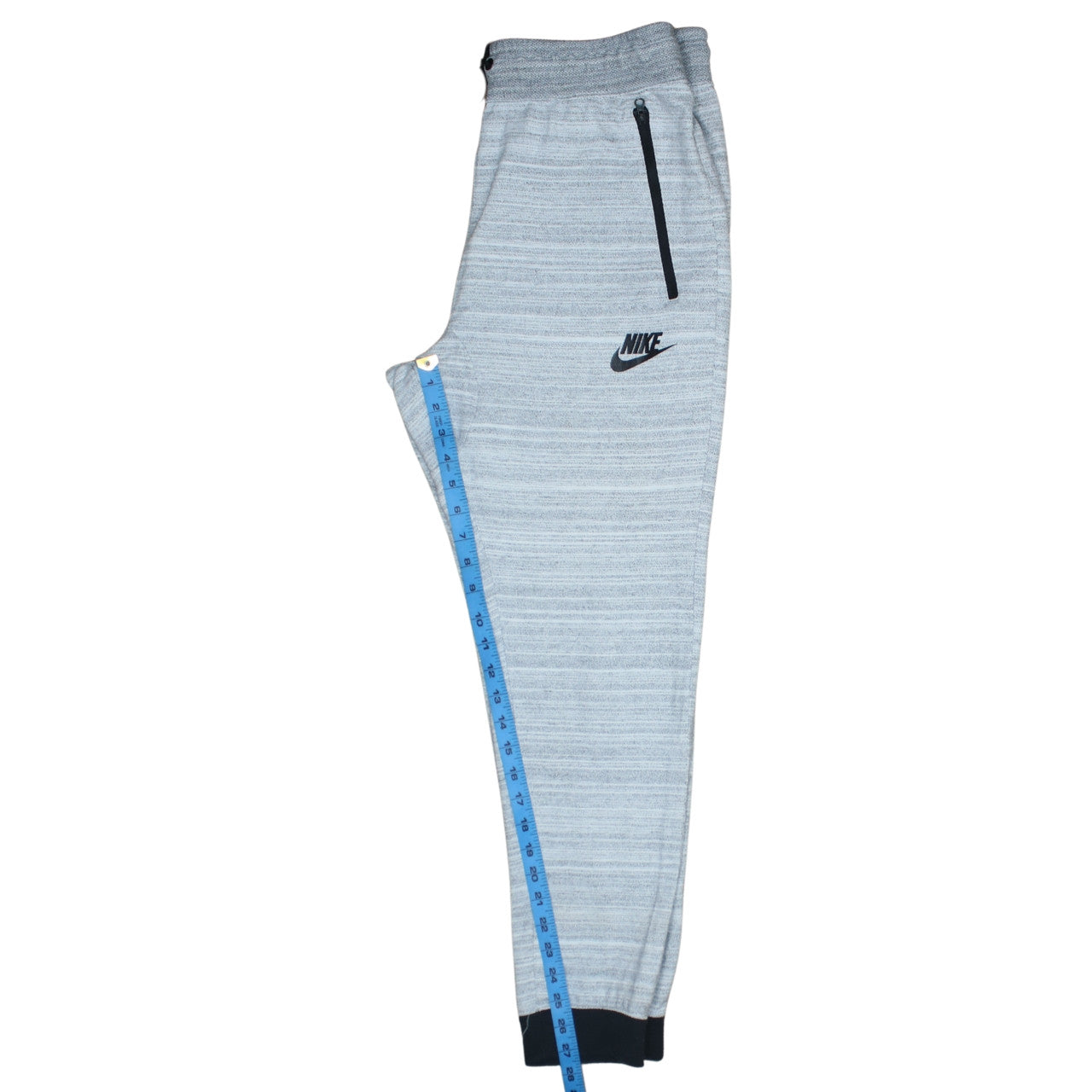 Nike Men’s Grey Jogger Trousers L Regular Fit French Terry Activewear