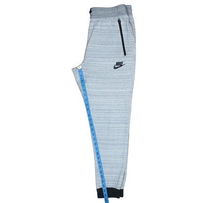 Nike Men’s Grey Jogger Trousers L Regular Fit French Terry Activewear