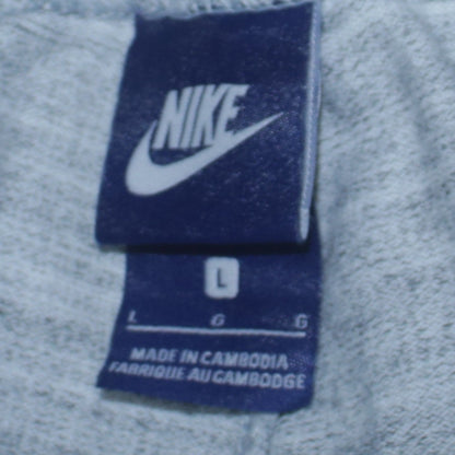 Nike Men’s Grey Jogger Trousers L Regular Fit French Terry Activewear