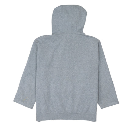Nike Women Grey Pullover Hoodie Medium Cotton Blend Sportswear
