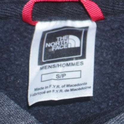 The North Face Men's Blue Pullover Hoodie Small Logo Fleece Sweatshirt
