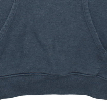 The North Face Men's Blue Pullover Hoodie Small Logo Fleece Sweatshirt