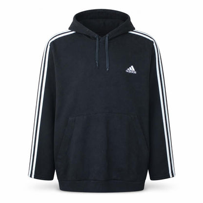 Adidas Mens Black 2XL Pullover Hooded Sweatshirt with Logo