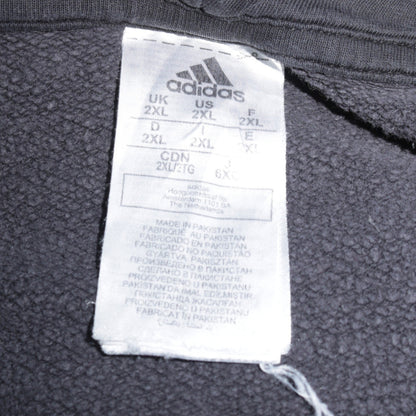 Adidas Mens Black 2XL Pullover Hooded Sweatshirt with Logo
