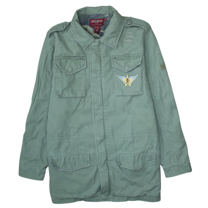 Coronel Tapiocca Men's Green Cotton Military Jacket Size S