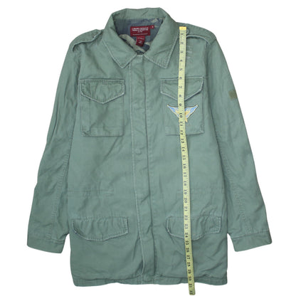 Coronel Tapiocca Men's Green Cotton Military Jacket Size S