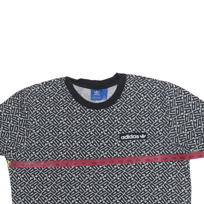 Adidas Men's Black Graphic Logo Anichkov Tee Size L