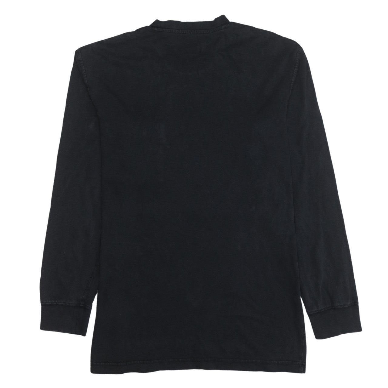 Lee Men's Black Cotton Long Sleeve Crew Neck Relaxed Fit T-Shirt M