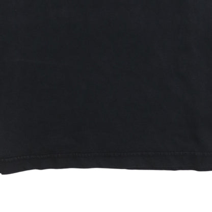 Lee Men's Black Cotton Long Sleeve Crew Neck Relaxed Fit T-Shirt M