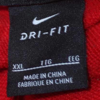 Nike Men's Red Dri-FIT Pullover Hoodie 2XL Sportswear