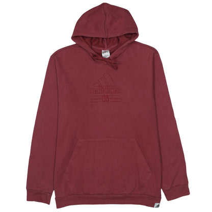 Adidas Womens Burgundy 2XL Pullover Hoodie Sweatshirt