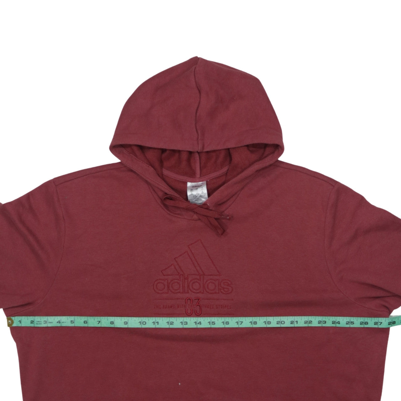 Adidas Womens Burgundy 2XL Pullover Hoodie Sweatshirt
