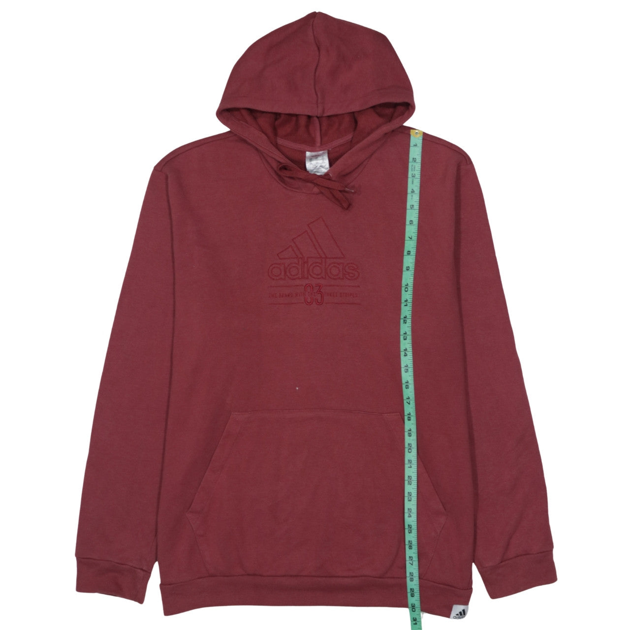 Adidas Womens Burgundy 2XL Pullover Hoodie Sweatshirt