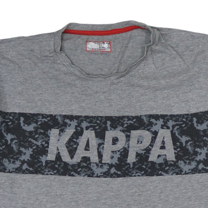 Kappa Men's Grey XL Graphic Logo Sports T-Shirt