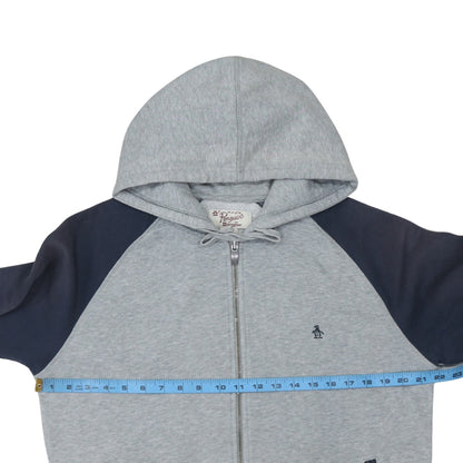 Original Penguin Men's Grey Full Zip Hoodie Size L